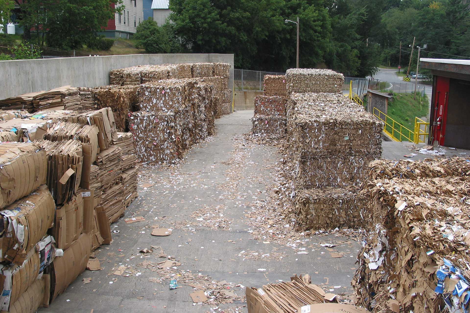Recycled Paper at a Dock